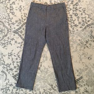 Tasso Elba Mens Pants Flat Front 100% Cotton 30x30